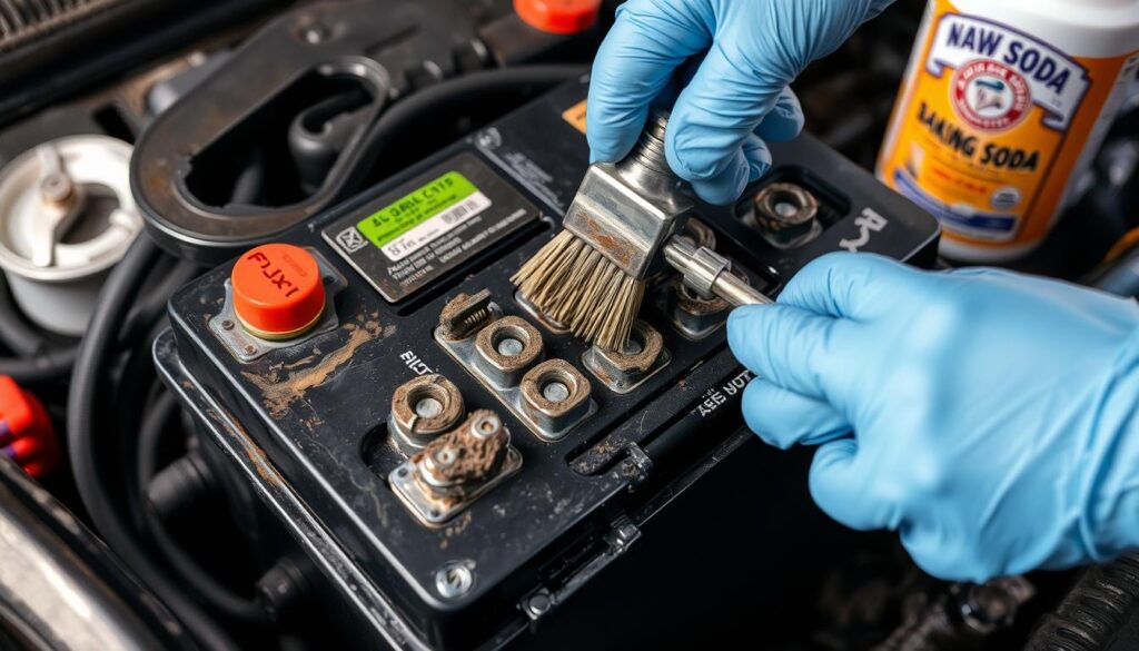 Battery Terminal Cleaning