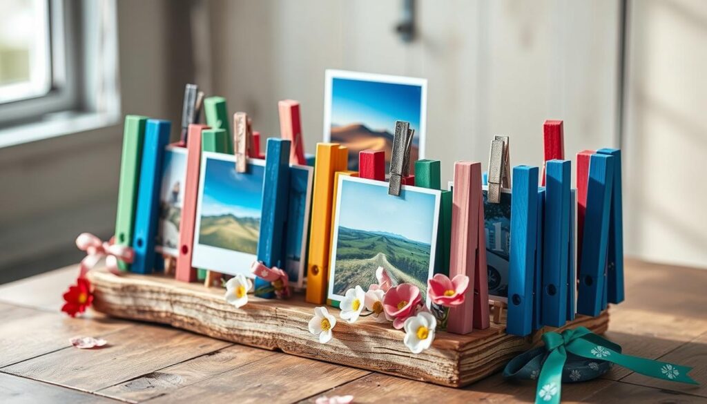 Clothespin Picture Holder