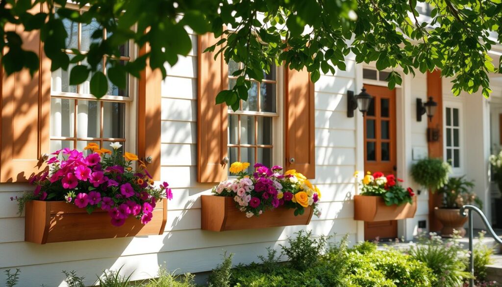 DIY home exterior window boxes