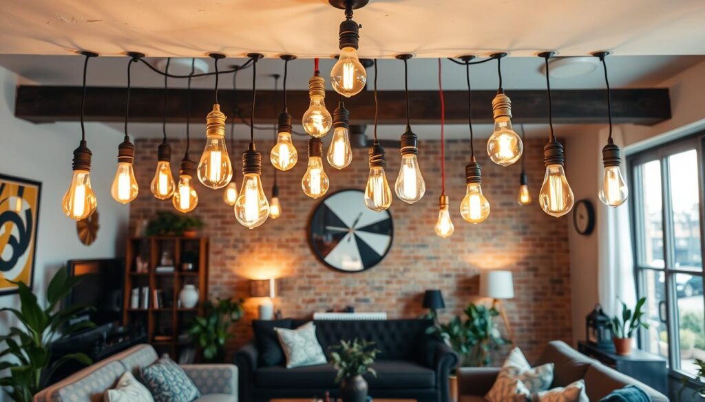 DIY lighting solutions with Edison bulbs