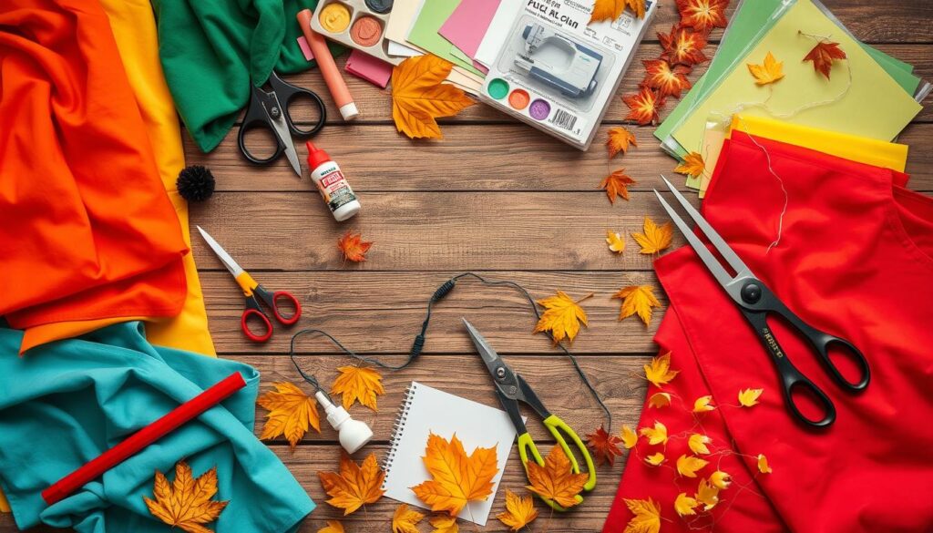 Essential materials for simple DIY Halloween costumes