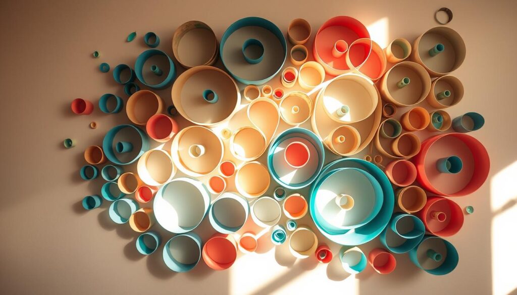 Paper Roll Wall Art