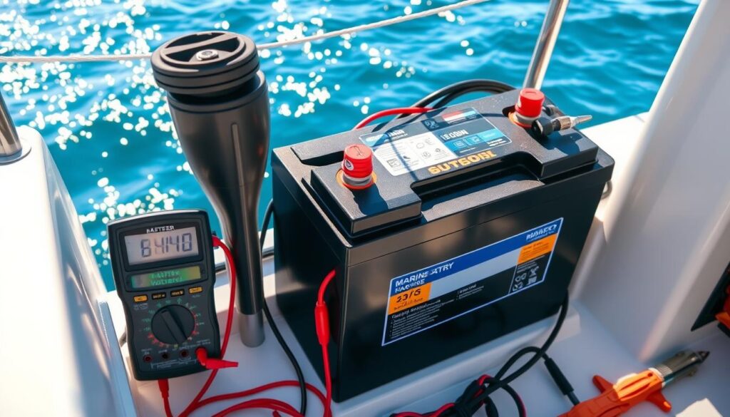 boat battery voltage testing