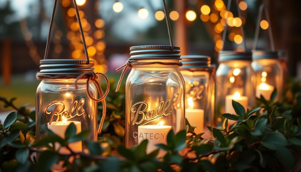 mason jar lanterns