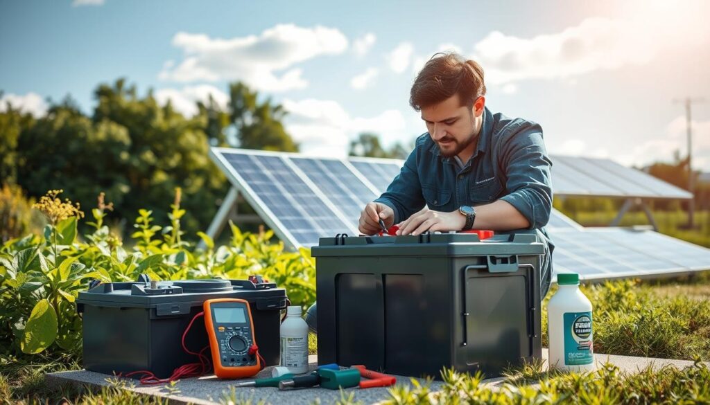 solar battery maintenance