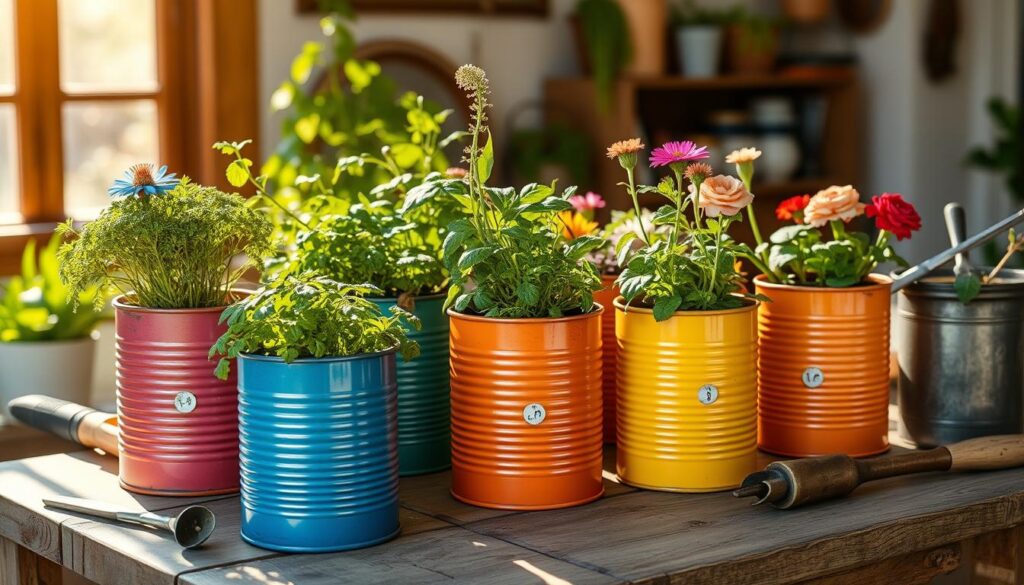 tin can planters