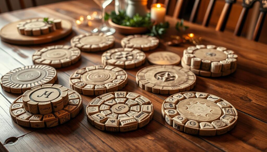 wine cork coasters