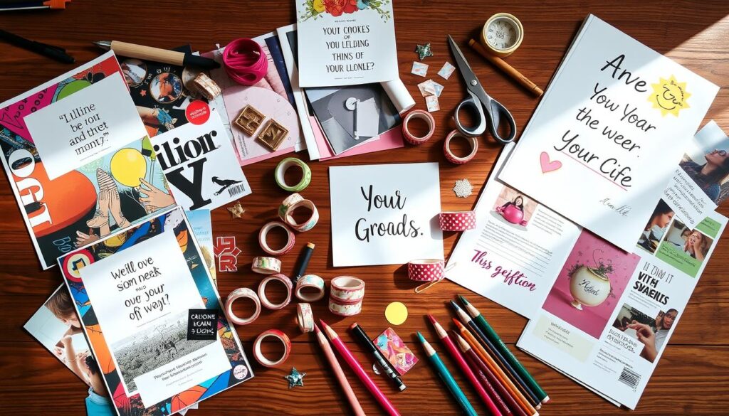 Vision Board Materials Collection
