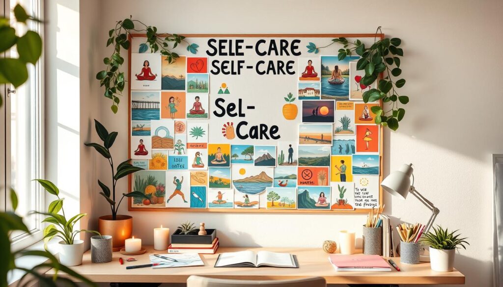 Vision Board Self-Care Integration